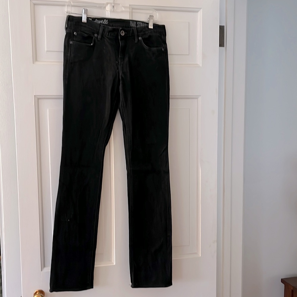 Madewell rail straight black jeans